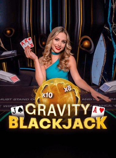 Gravity Blackjack slot visual from ICONIC21 available on bizzocasino-deutschland.de