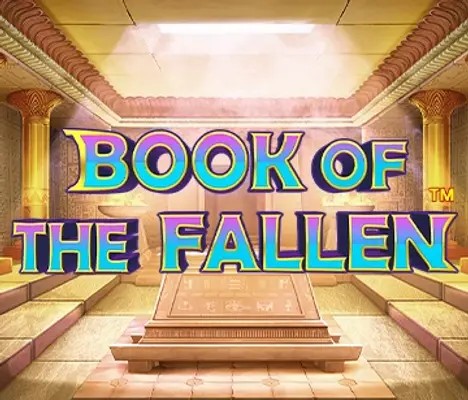 Book of the Fallen online game logo by Pragmatic Play on bizzocasino-deutschland.de